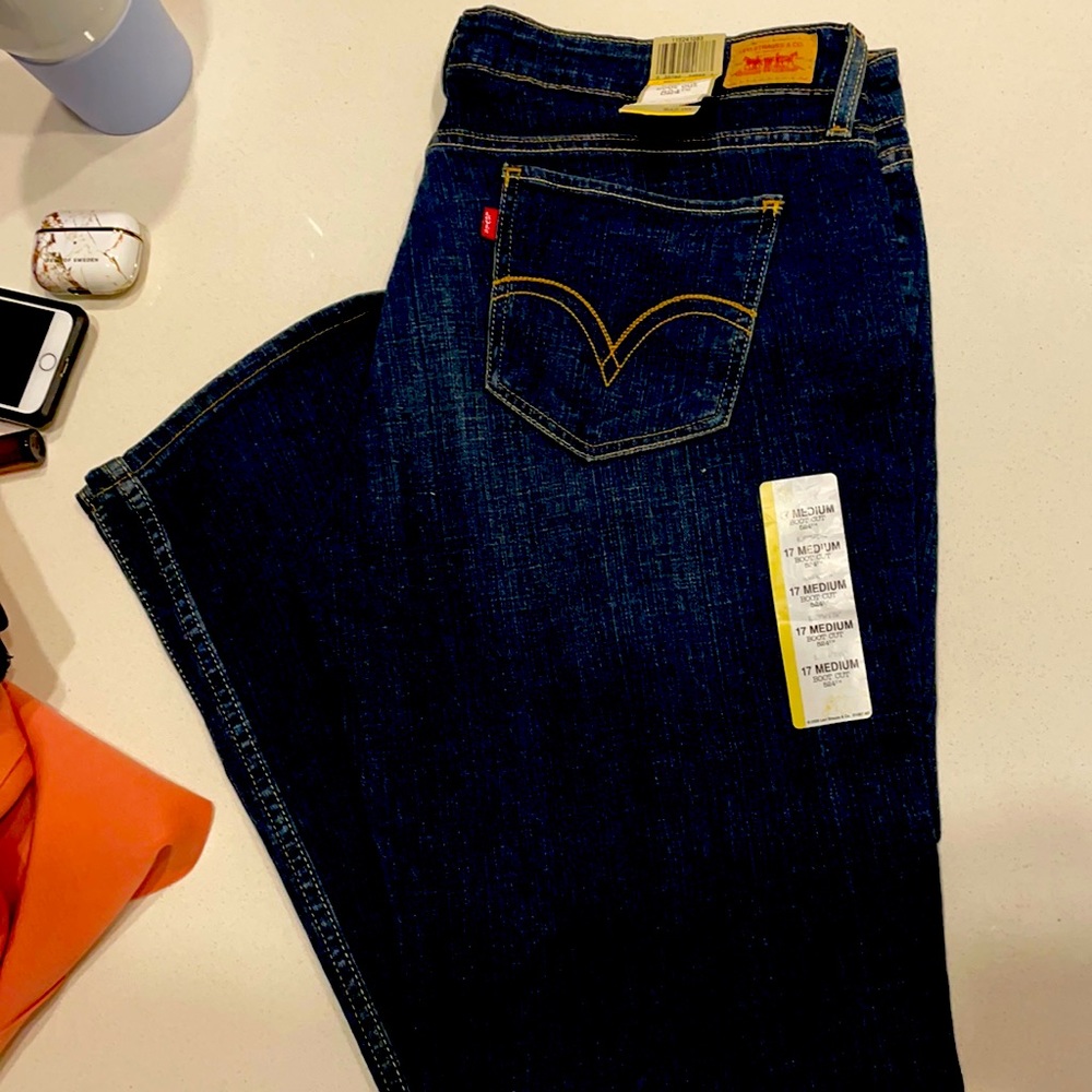 Vintage Levi Jeans size 17 boot cut 524 slouch
